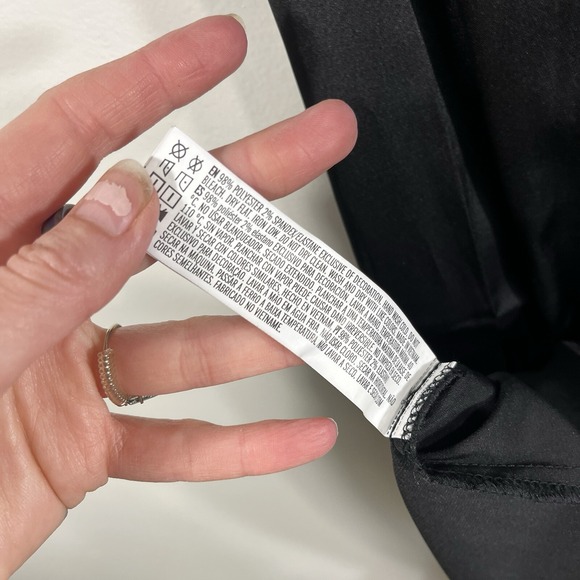 Forever 21 Black Satin Slip Dress Women's Medium - Picture 7 of 8